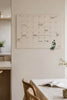 Tavle magnetisk beige - Månedsplanlegger