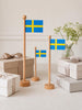 Svensk Flagg wood - Flere størrelser