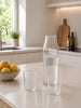 Nine Milk glass + karaffel - Clear