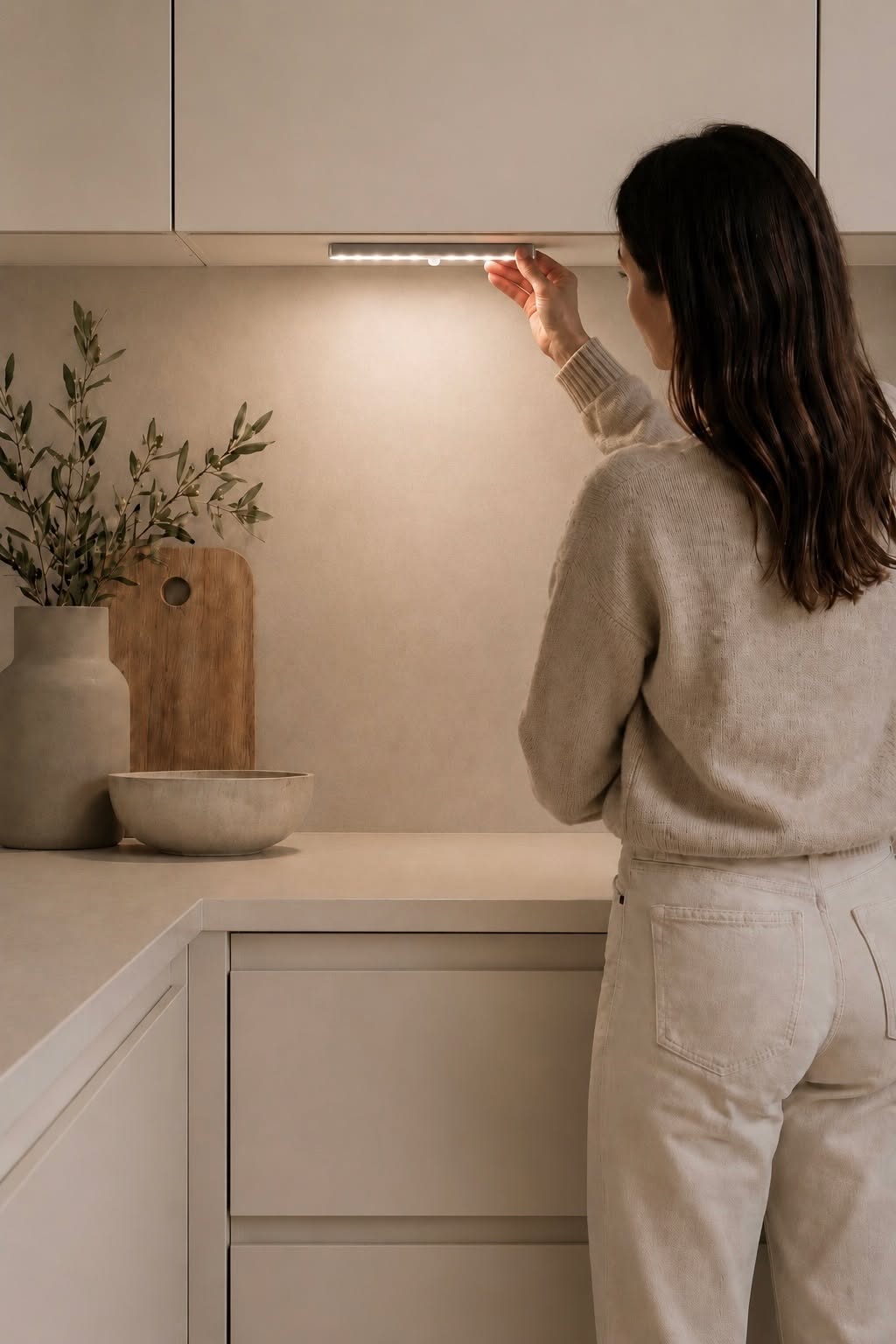 LED skaplampe med sensor