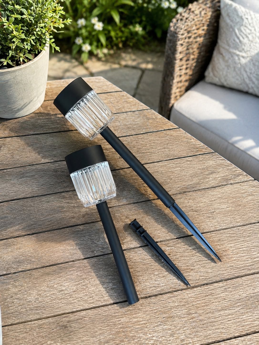 Fakkel Dexter med solar - 39 cm