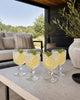 Vinglasssett 365 ml – 4 stk. – Klare ribbede glass