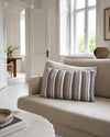 Pute med fyll - Multi stripet pastell 40x60