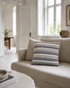 Pute med fyll - Multi-stripet pastell 45x45