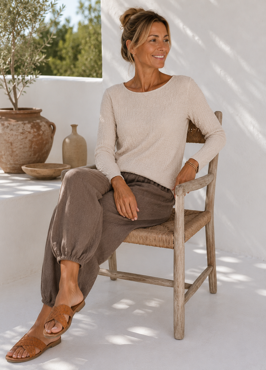 Bluse Vionne beige