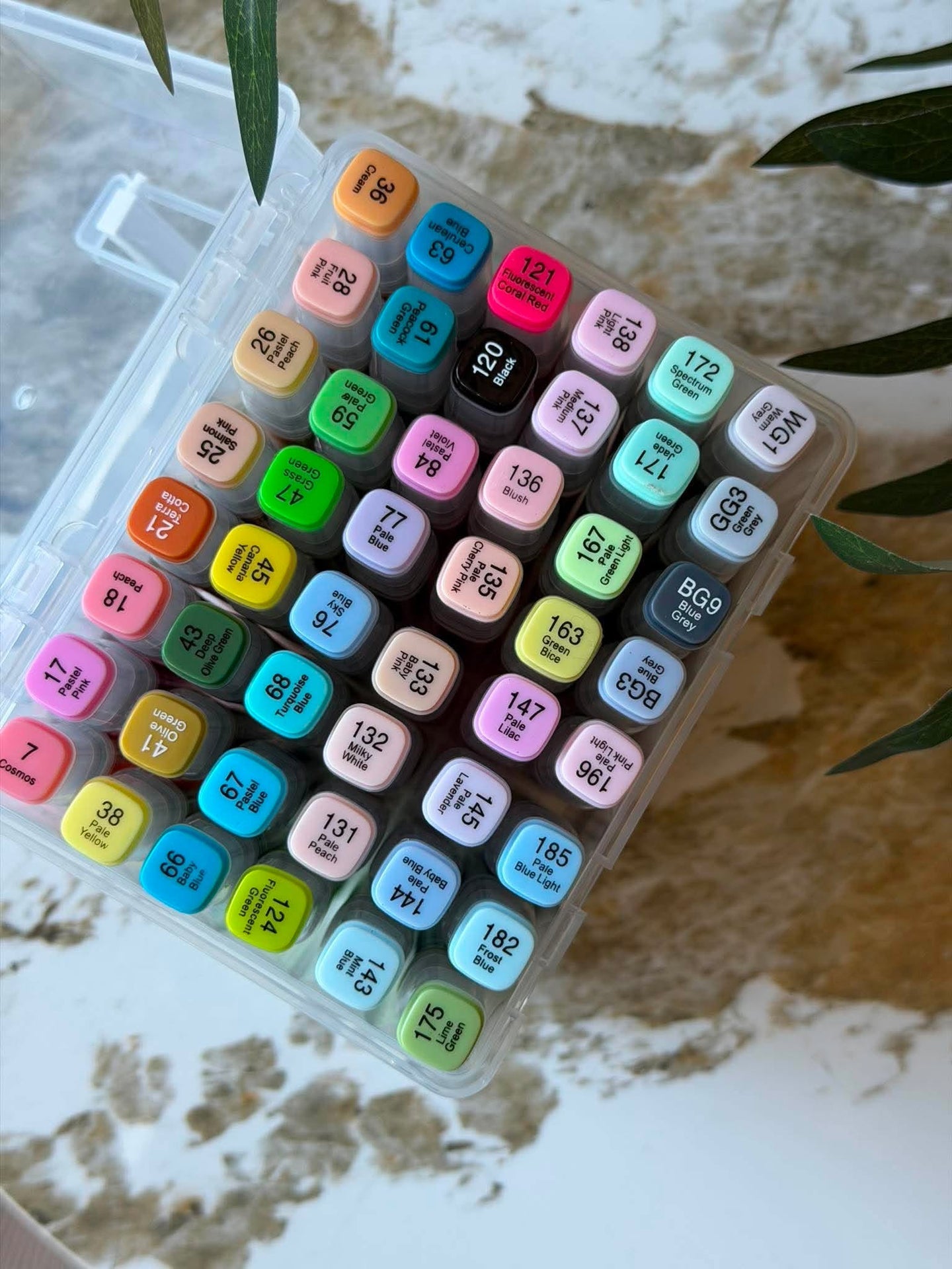 Tusser Duo pastel - Eske med 48 stk