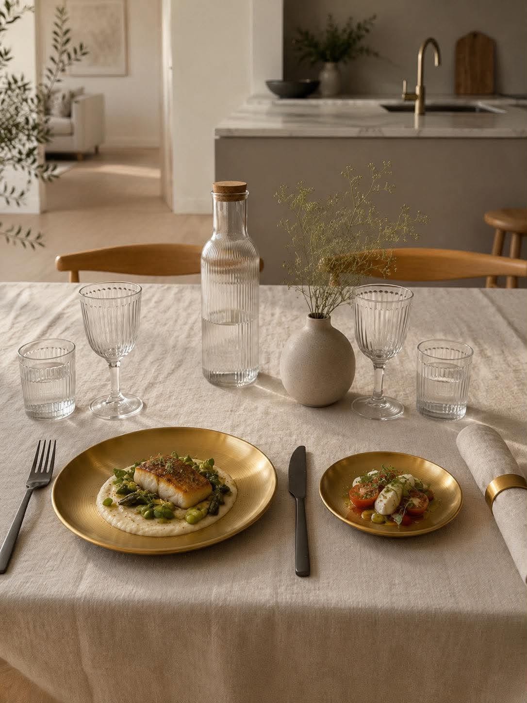 Tallerken Golden – Rustfritt stål