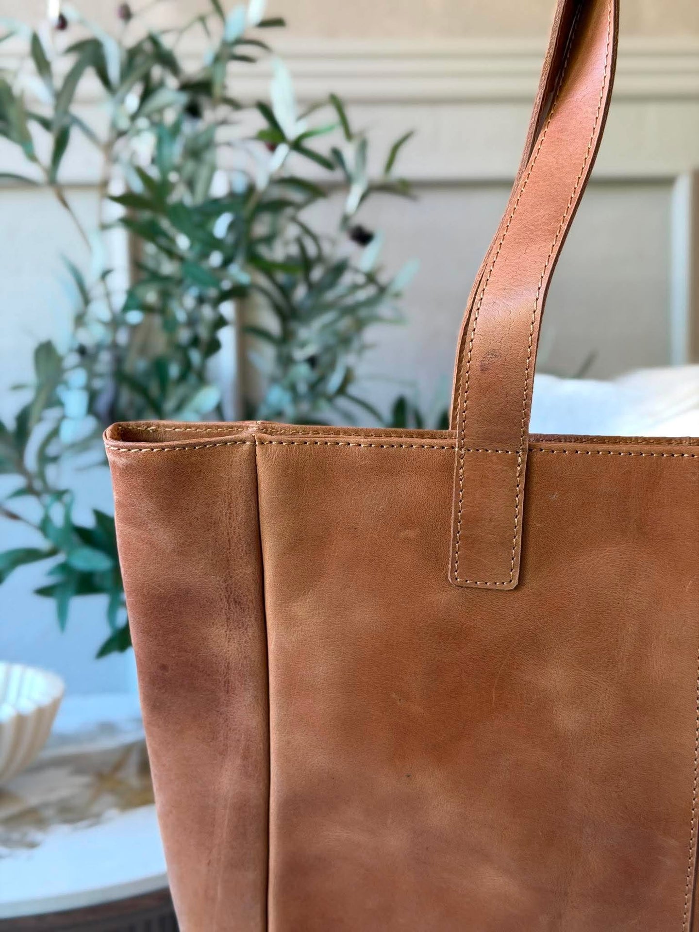 Shopper new light cognac