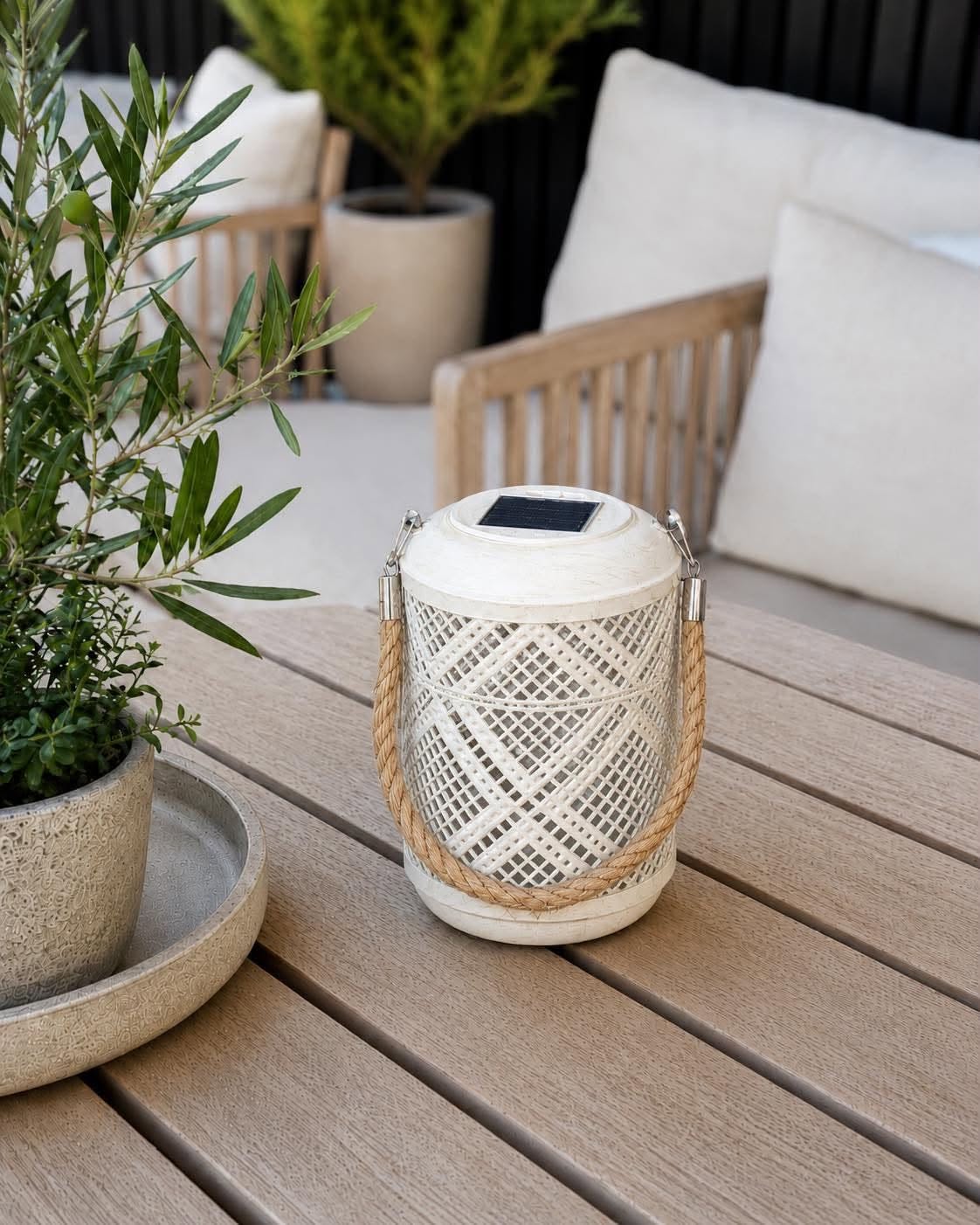 Lanterne Solar SANDY White