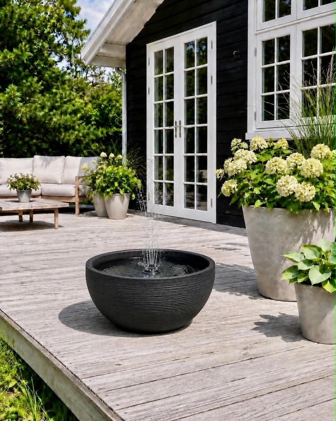 Speilbasseng black garden