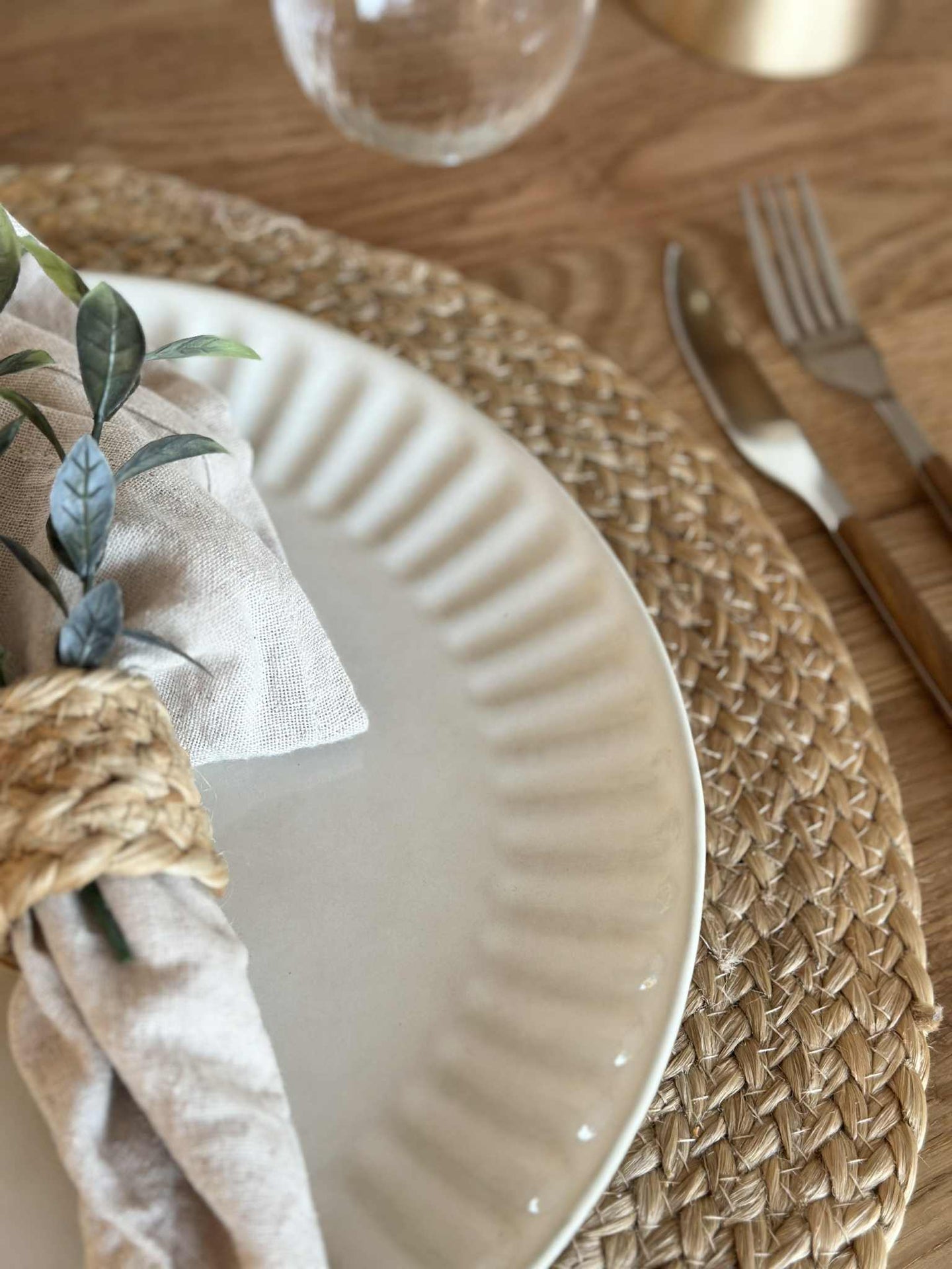 Tallerken VIGA Sand - Flere størrelser