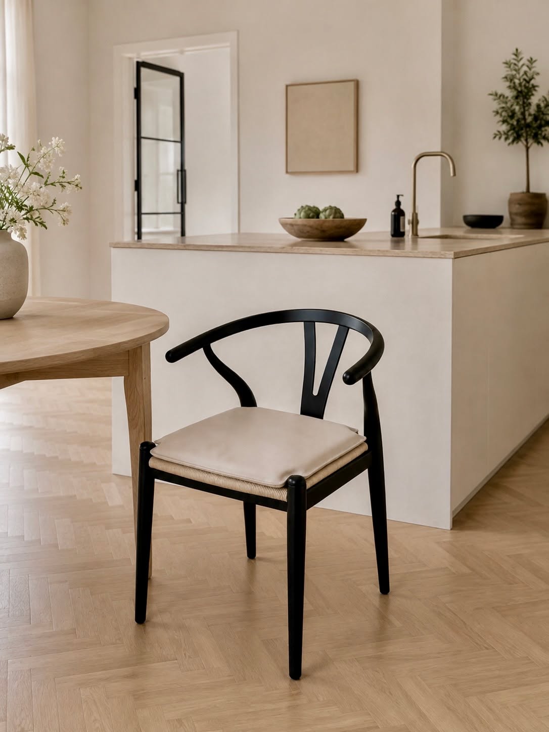 Skinnpute Beige - Passer til Y-stol