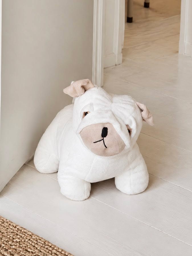 Dørstopper Fransk bulldog - White