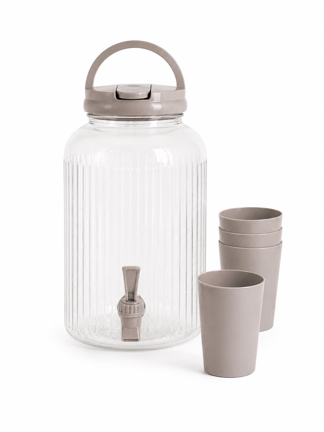 Dispenser med drikkeglass - flere farger