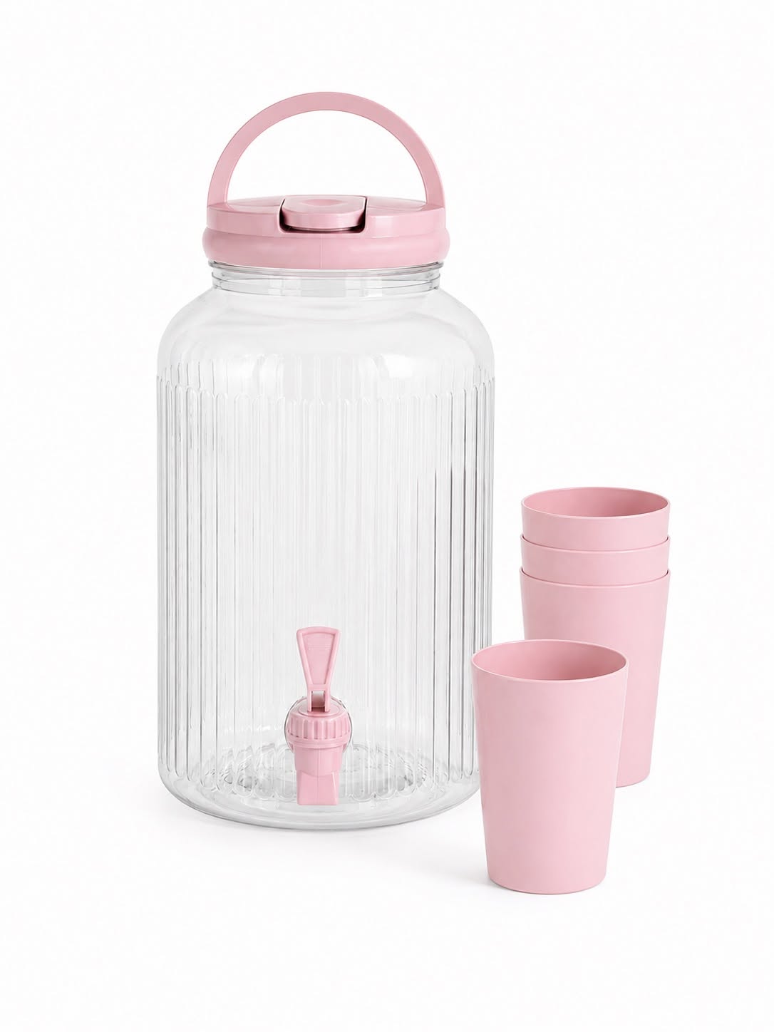 Dispenser med drikkeglass - flere farger