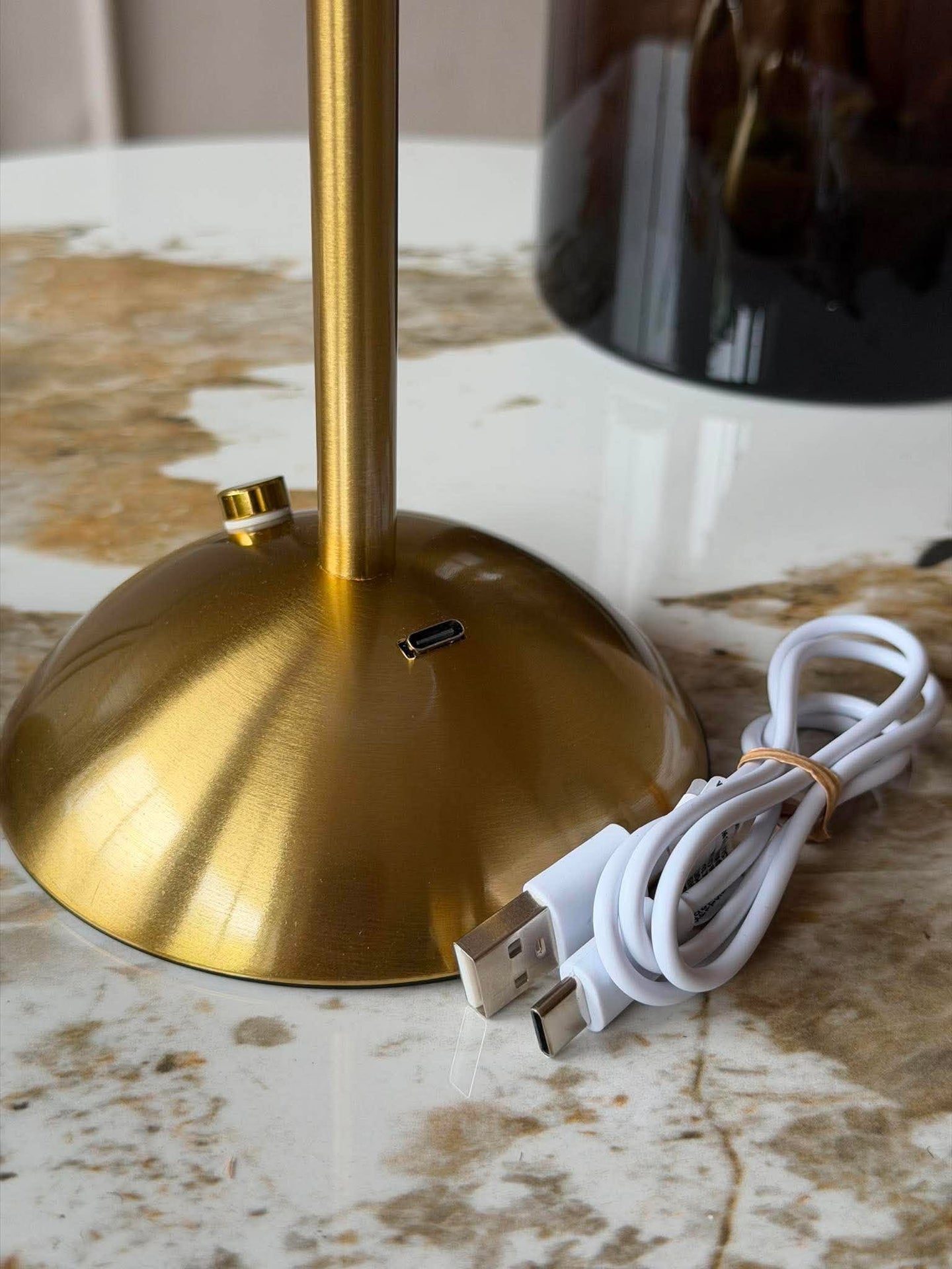 LED-bordlampe GOLD - Sett med 2 lamper