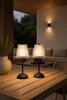 LED bordlampe BLACK - Sett med 2 lamper