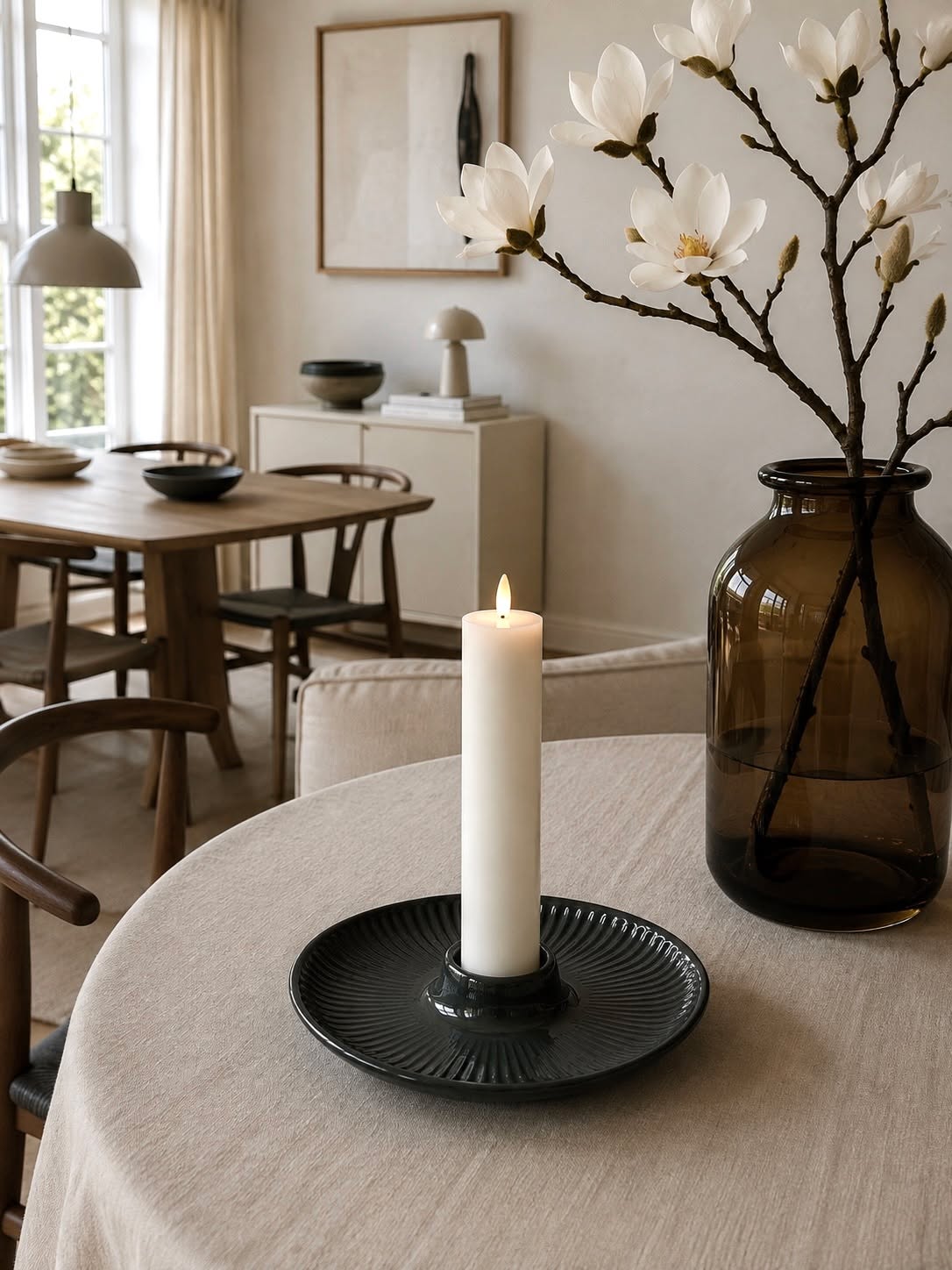 Lysestake til lys dia 5 cm - Dark