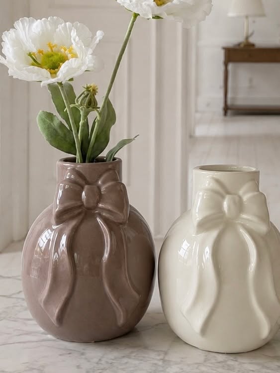 Vase med sløyfe - Old Rose