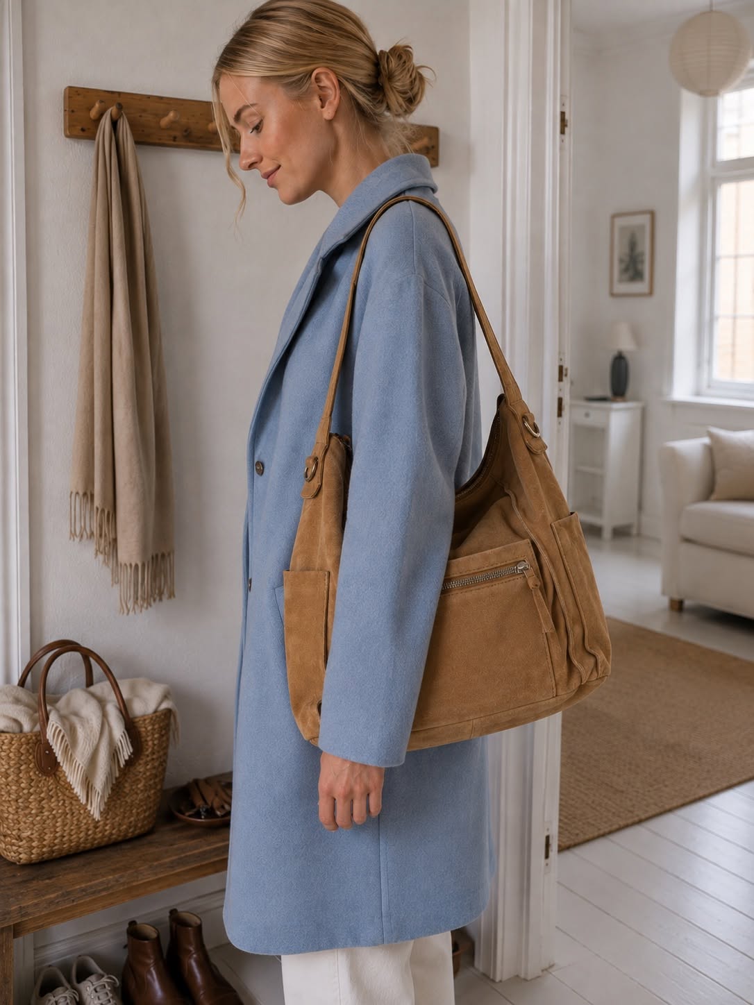 Crossover XL semsket skinn camel