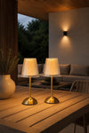 LED-bordlampe GOLD - Sett med 2 lamper