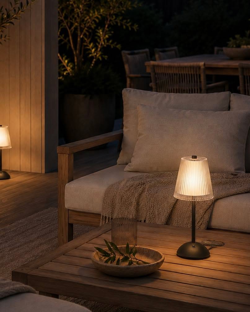 LED bordlampe BLACK - Sett med 2 lamper