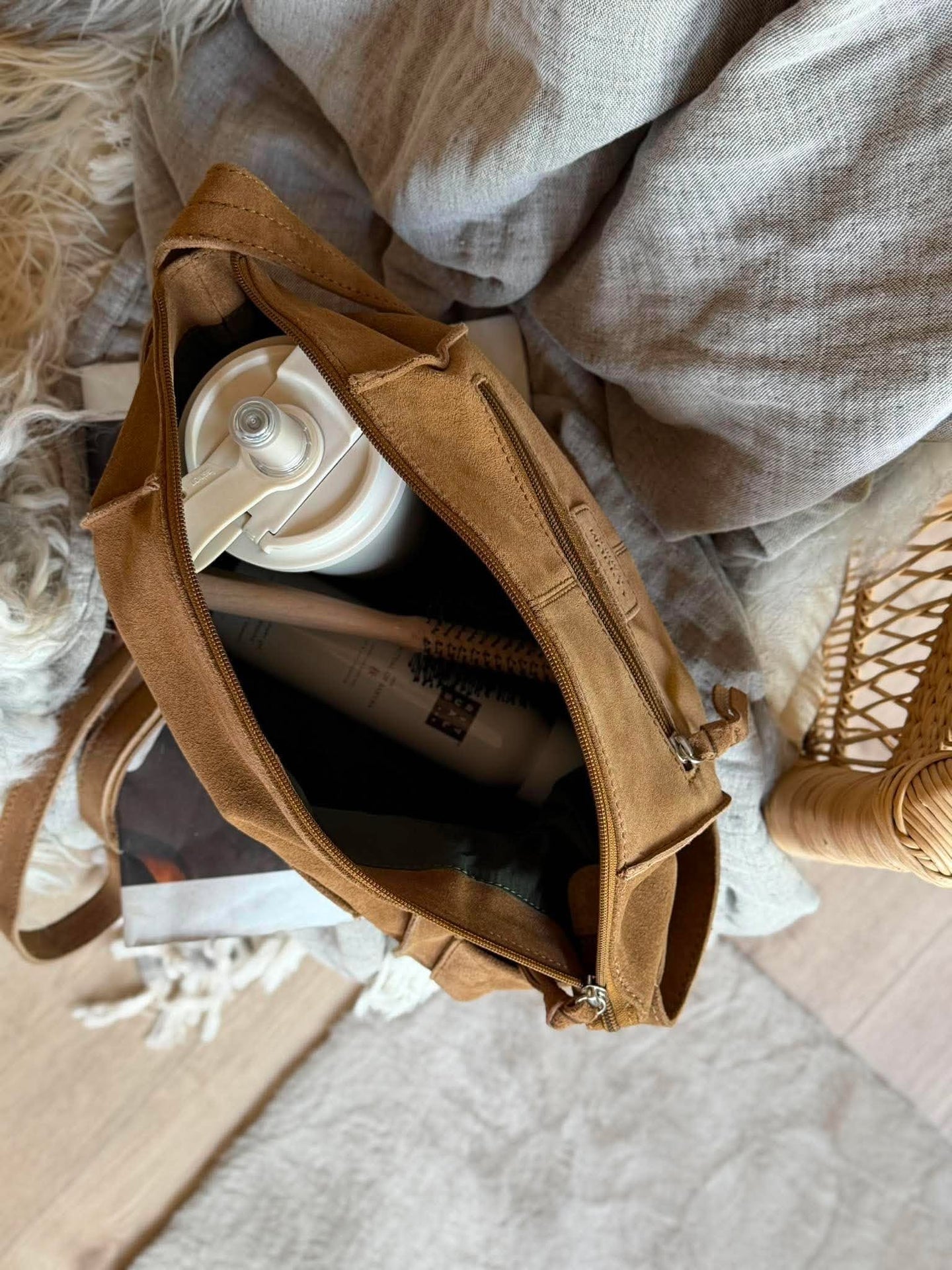 Crossover XL semsket skinn camel