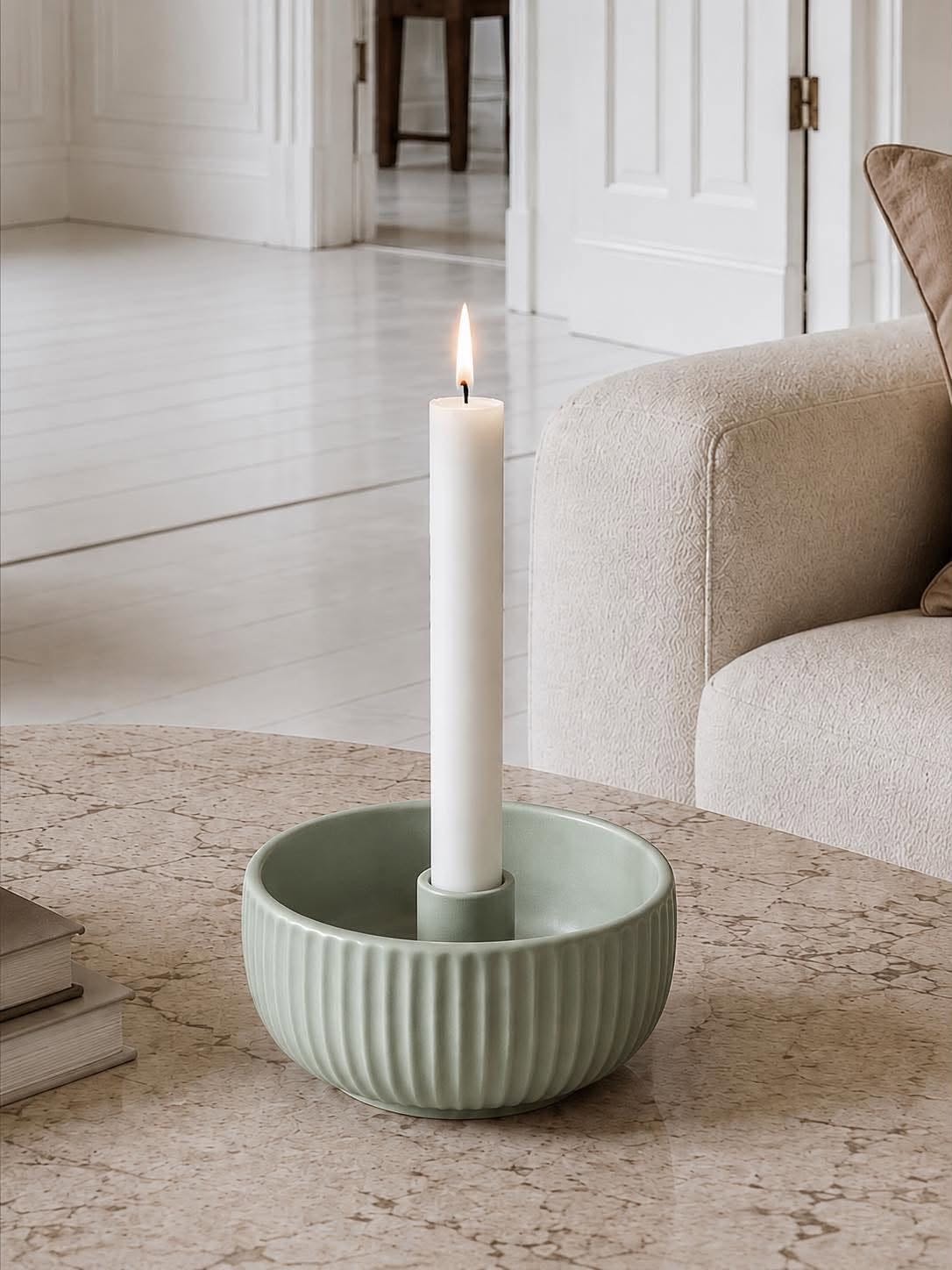 Lysestake til kronelys - Mint