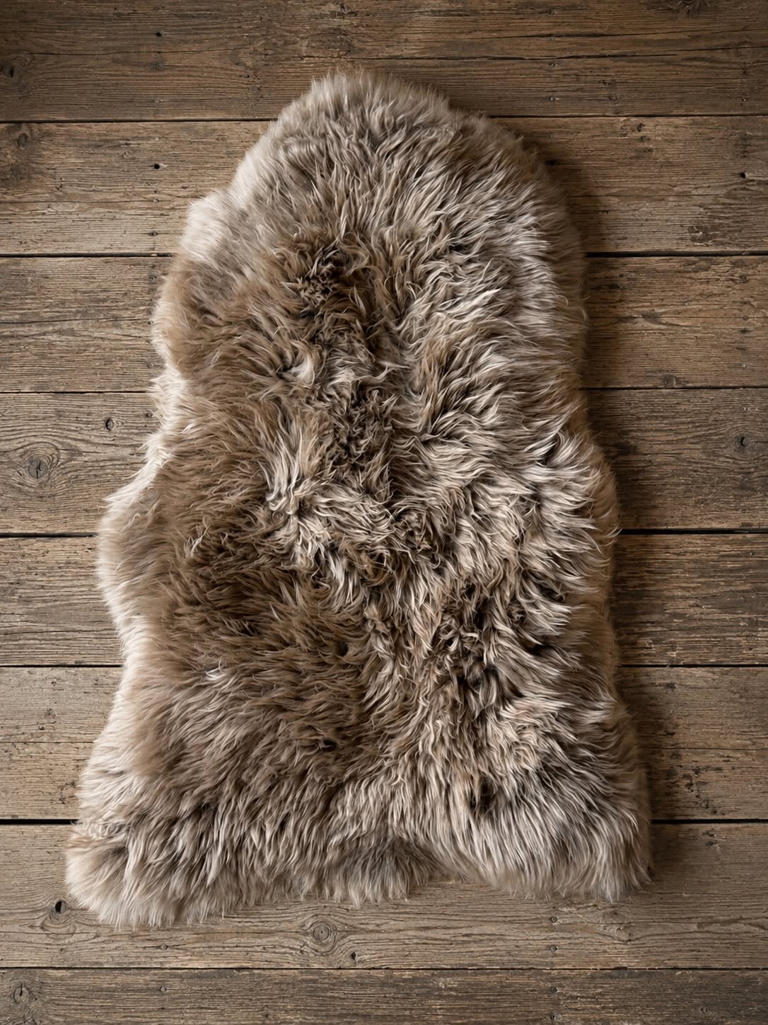 Lammeskinn Taupe - 85x55cm