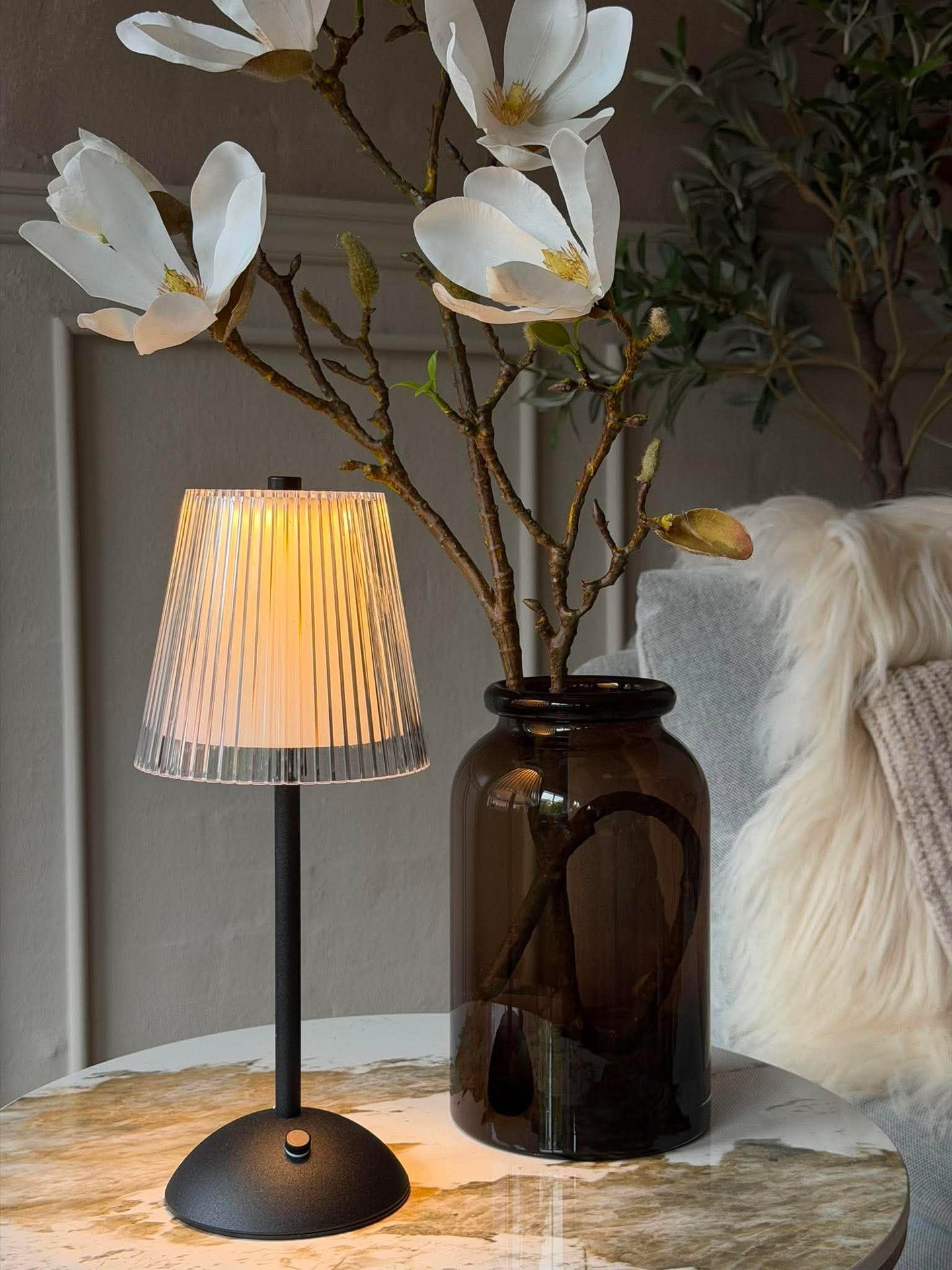 LED bordlampe BLACK - Sett med 2 lamper