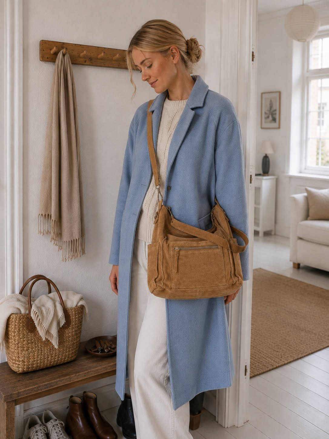 Crossover XL semsket skinn camel