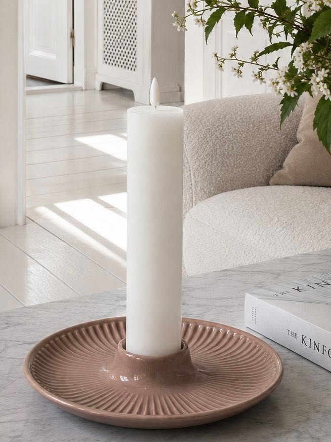 Lysestake til blokklys - Nature brown