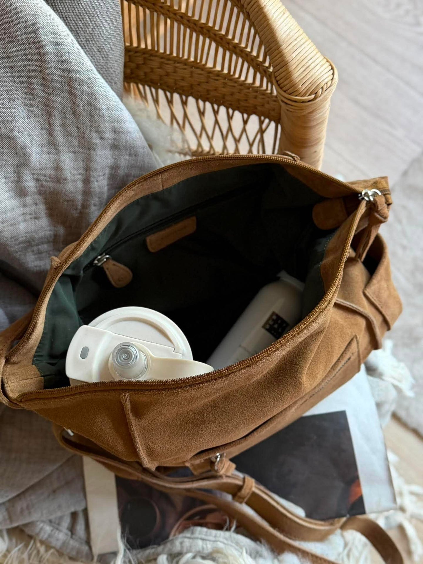Crossover XL semsket skinn camel