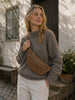 Bumbag semsket skinn