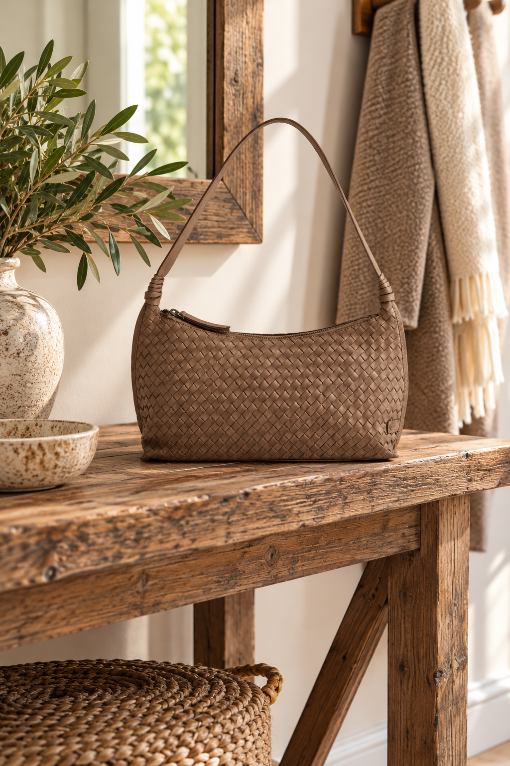 Skulderveske Sofya - Dark Taupe