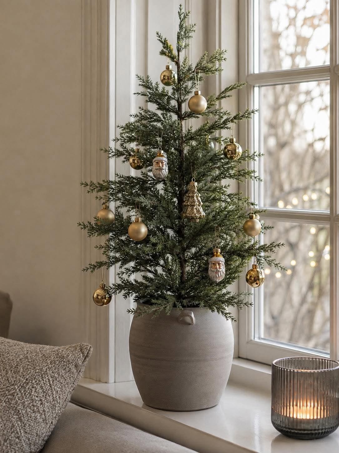 Mini julekuler - Gull
