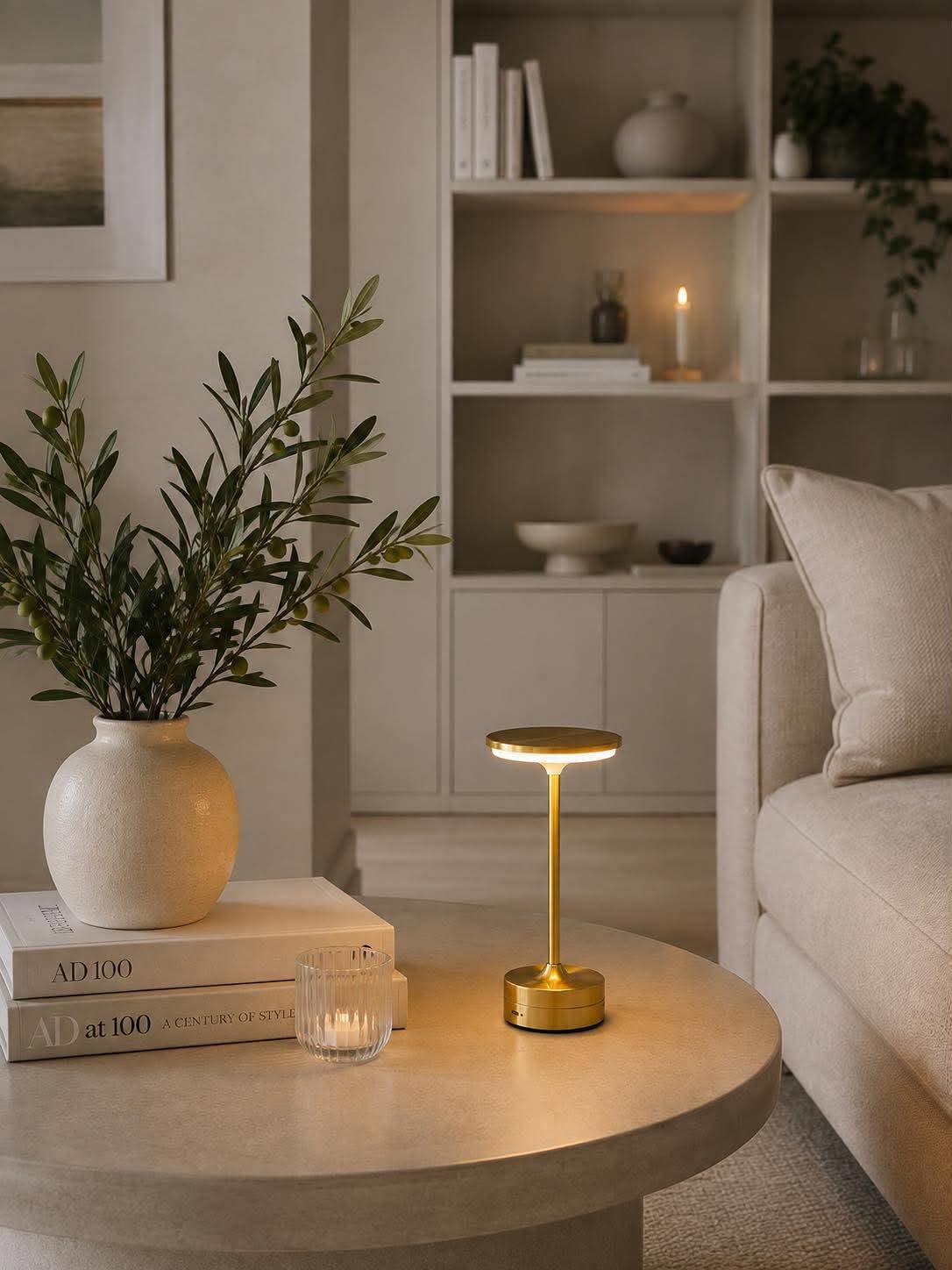 LED Bordlampe oppladbar – Lux Golden
