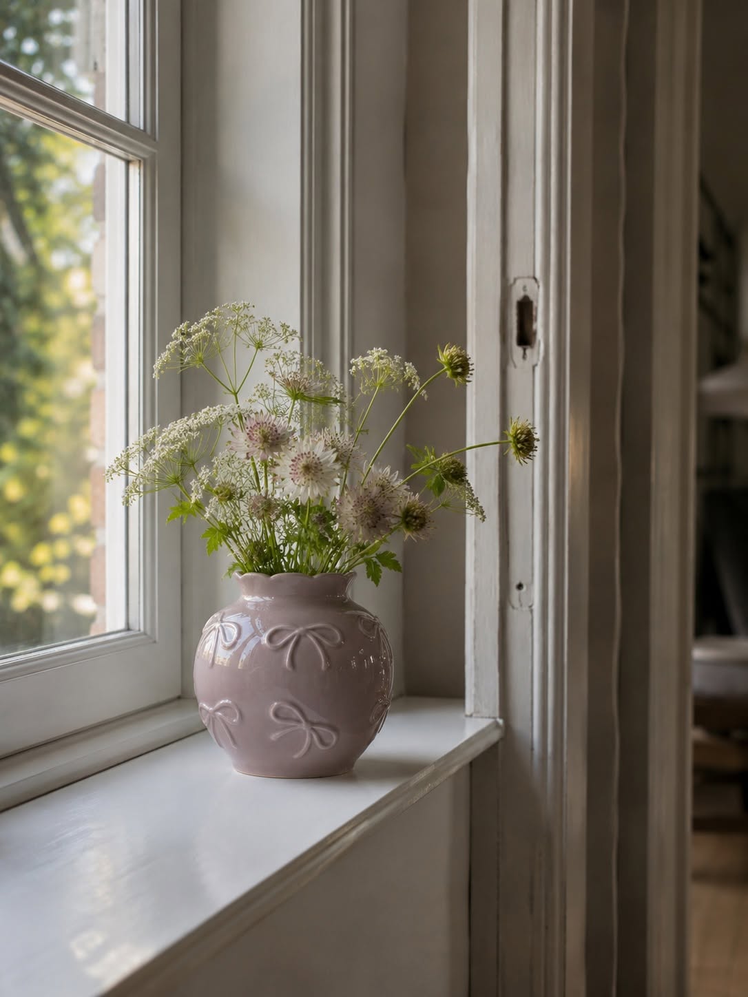 Vase med sløyfer - flere farger
