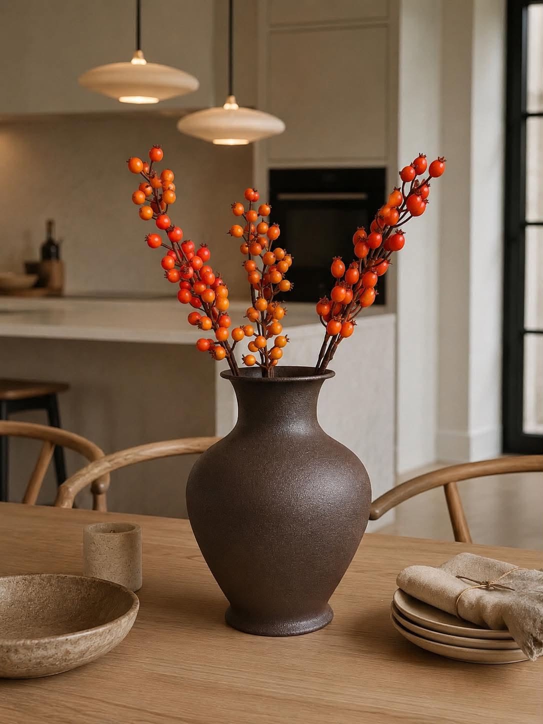 Vase Brown - galvanized zinc