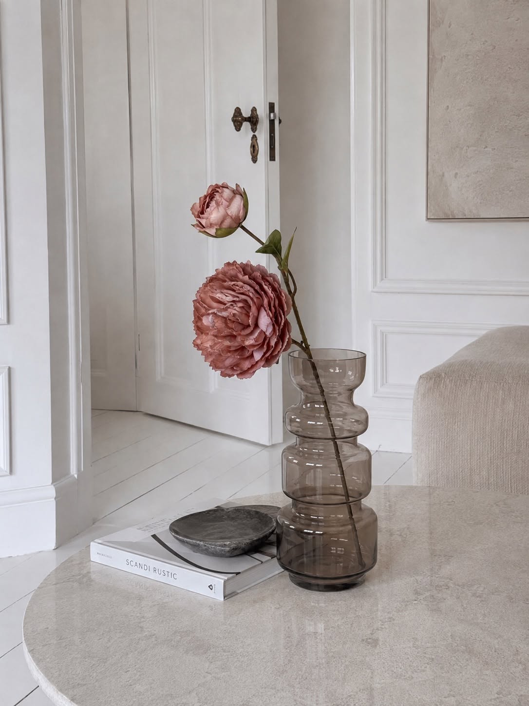 Pæon 69 cm - Dusty rose