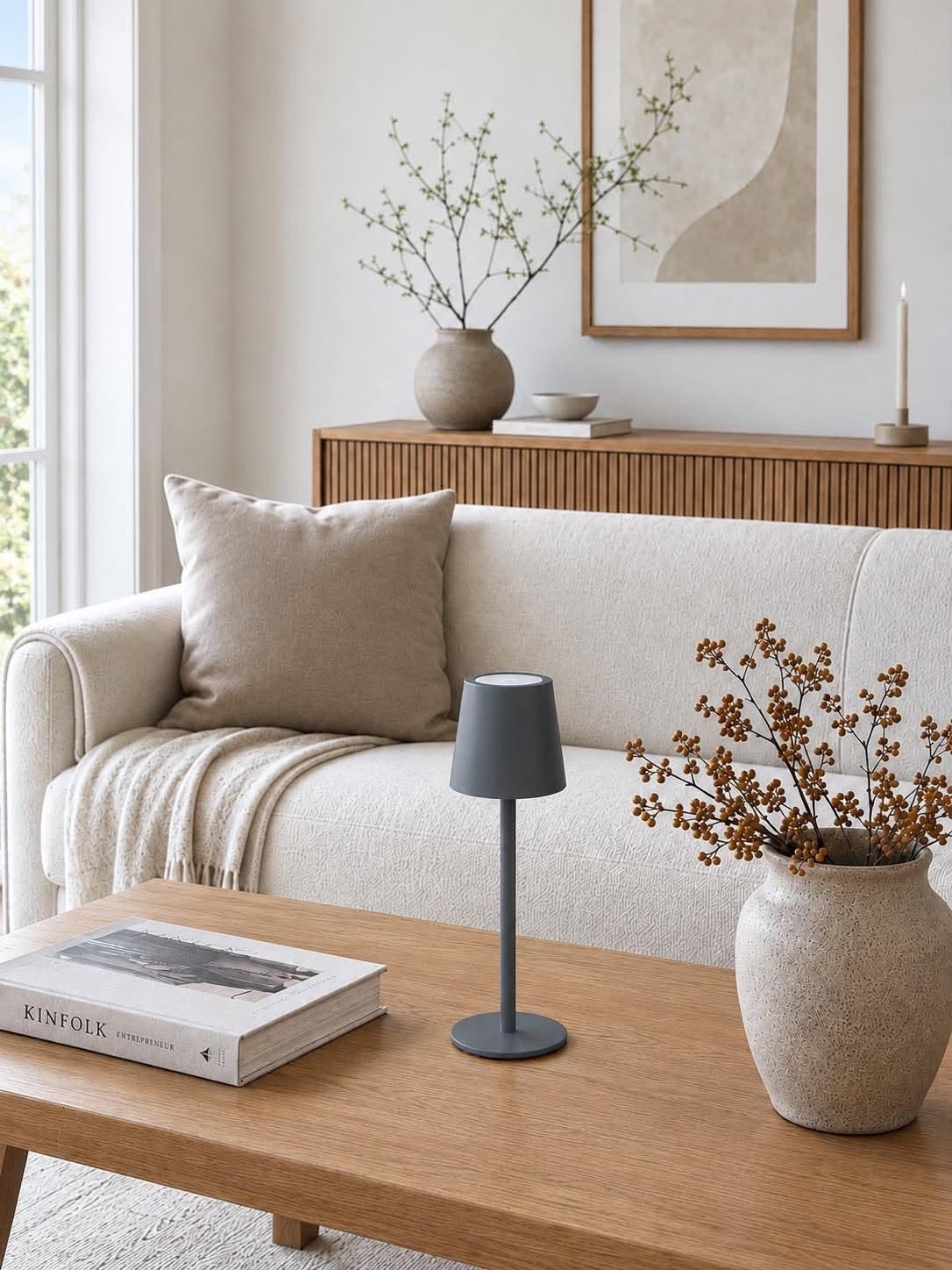 Oppladbar lampe - Grey