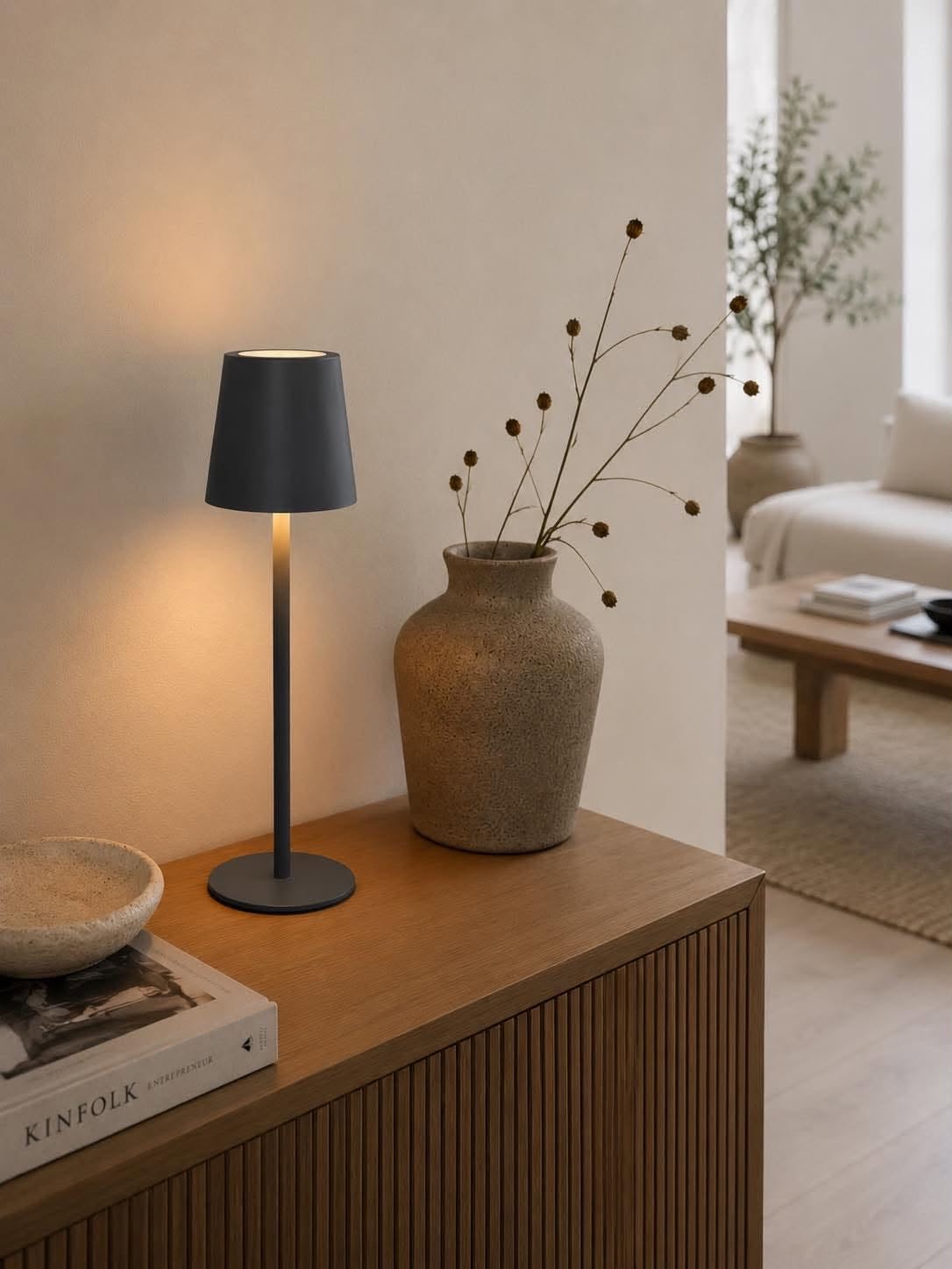 Oppladbar lampe - Grey