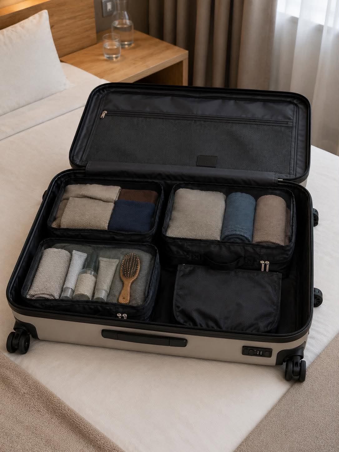 Rejseopbevaring , pakke med 4 organiser