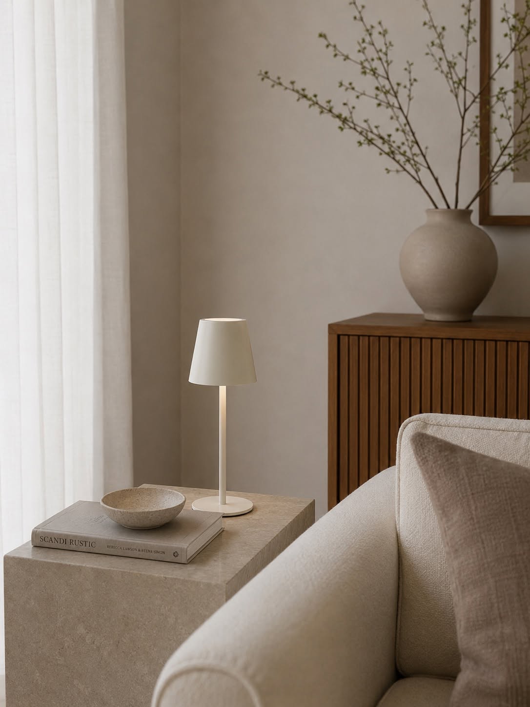 Oppladbar lampe - White