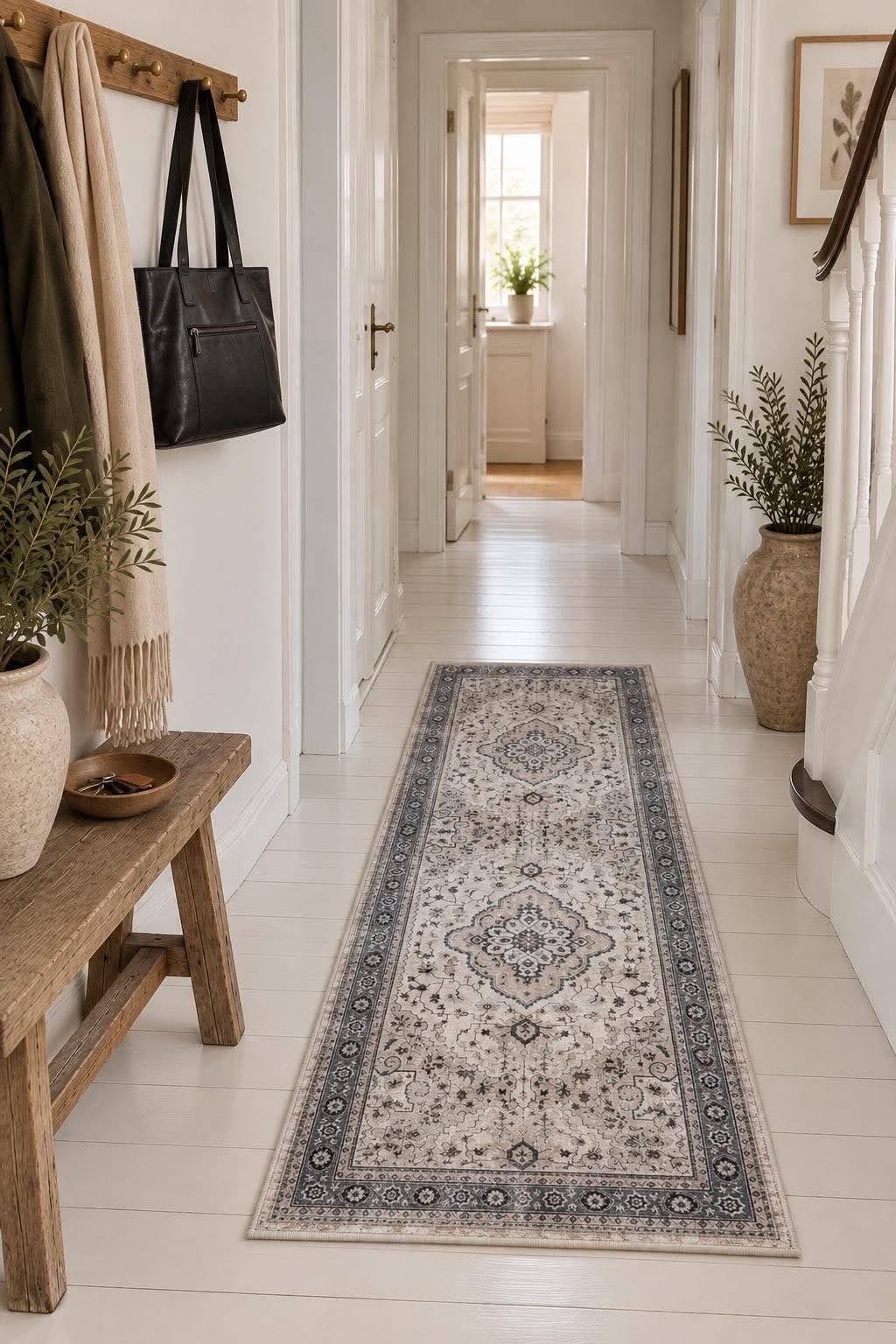 Gulvteppe 80x200 - dusty vintage