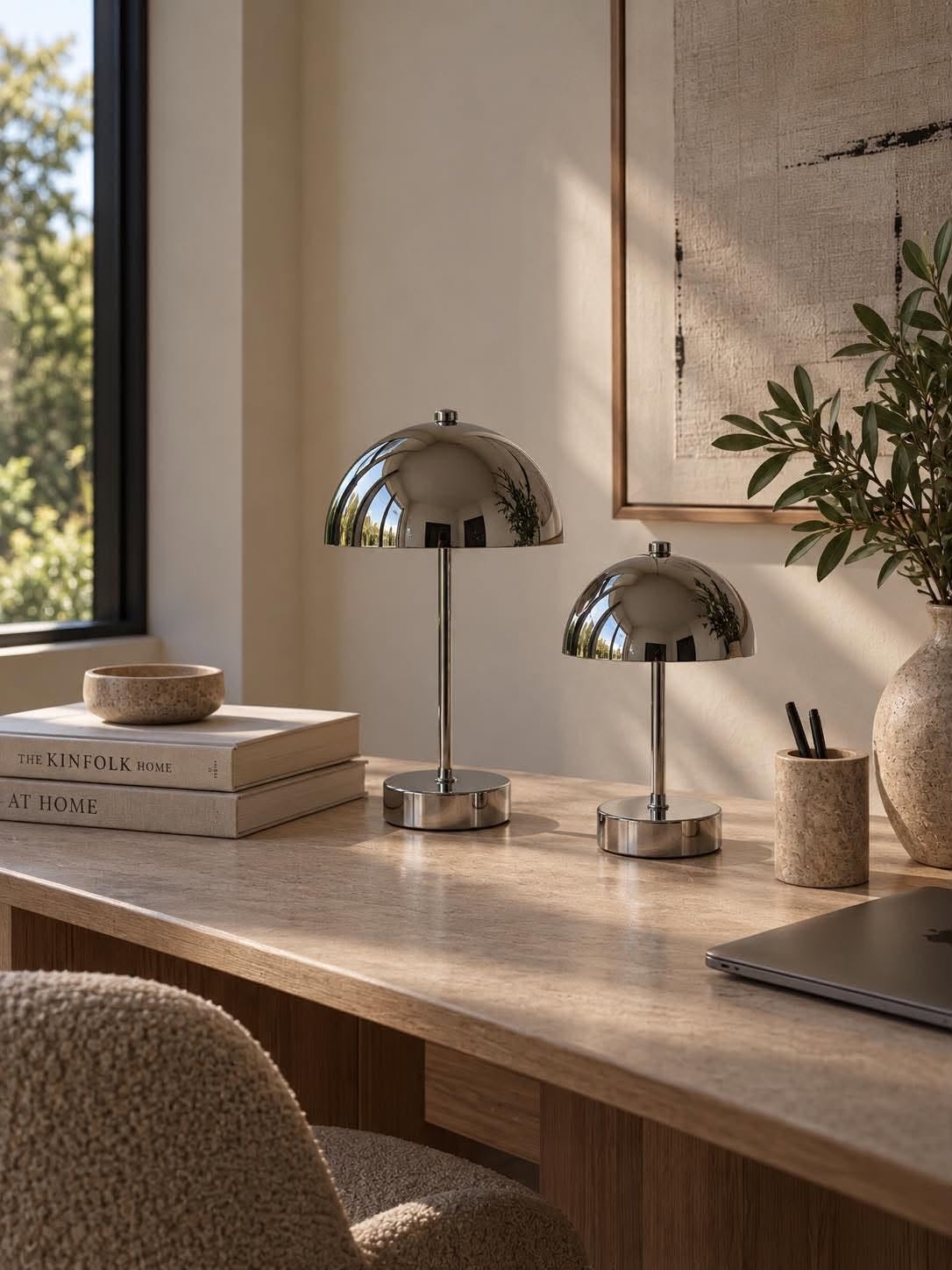 Bordlampe SILVER - flere størrelser