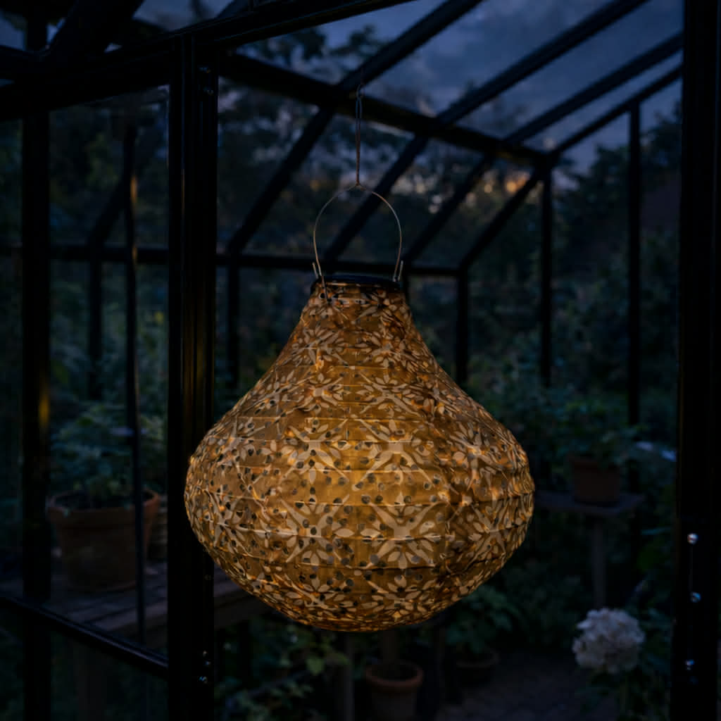 Lampe med solceller Pear - SUMMER GOLD