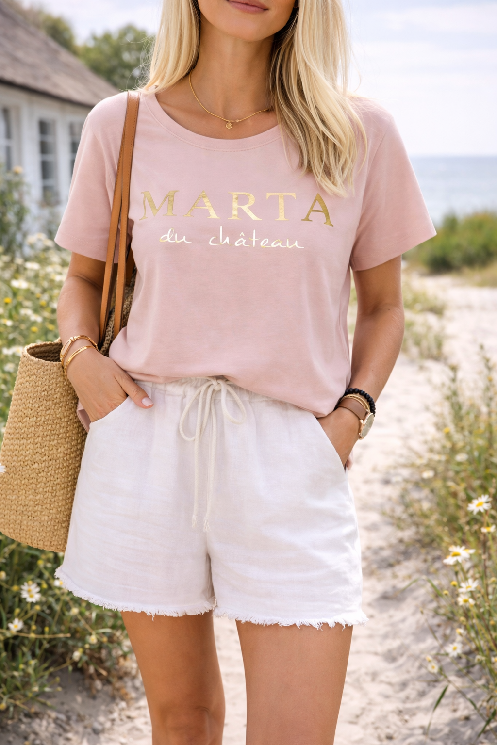 T-skjorte Marta Old Rose
