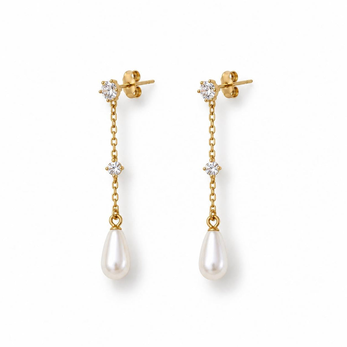Øreringer Mischa 18K forgylt sterling sølv