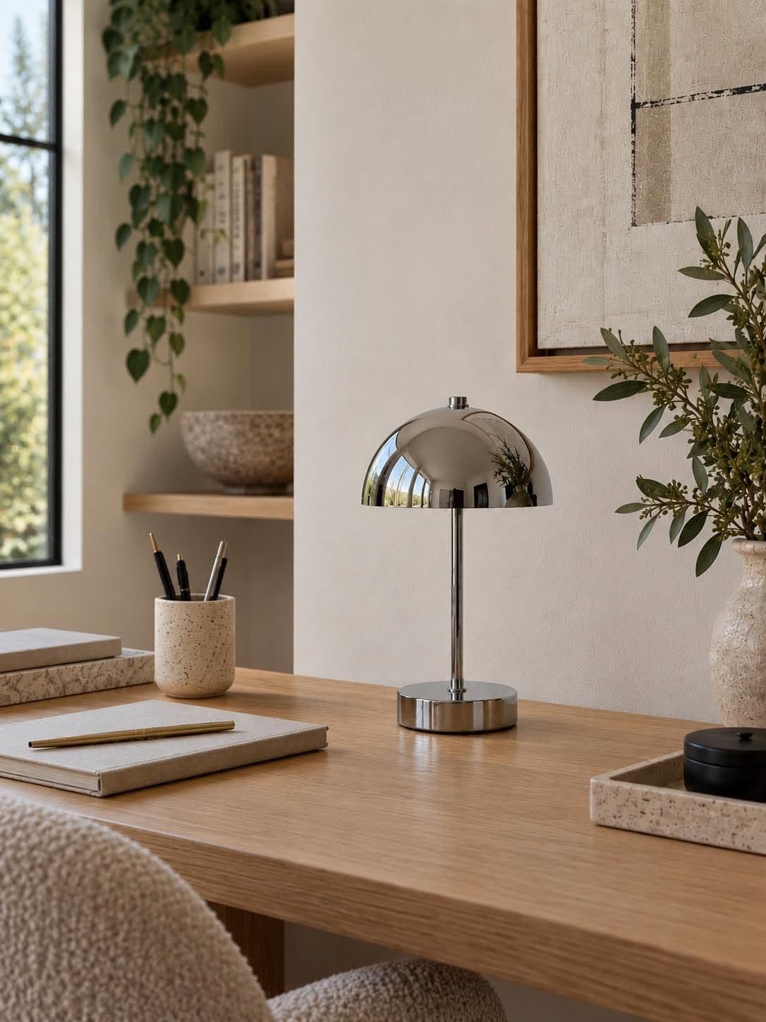 Bordlampe SILVER - flere størrelser